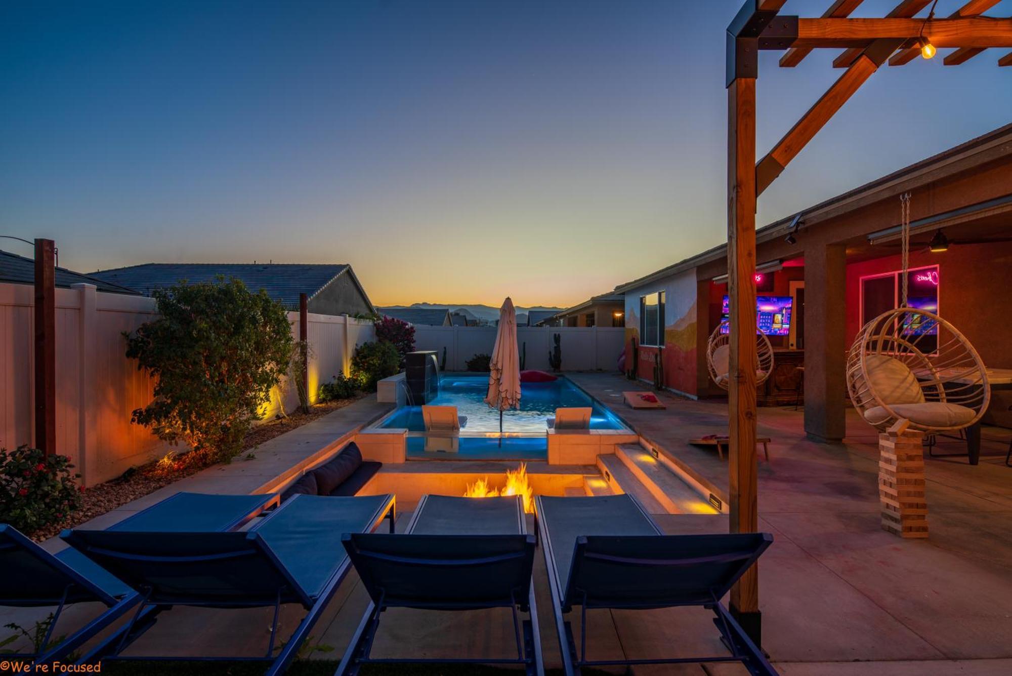 5Br3B Pool, 2Mi To Fstvals, Ev Chrgr, Gym, Games Villa Indio Ngoại thất bức ảnh